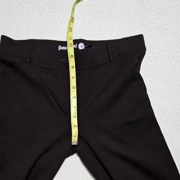 Betabrand Women's Size M Dress Pant Yoga Pants Straight Leg Black Career W0076 - Picture 4 of 6